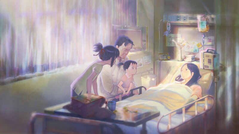 Girl in Hospital Bed — Yellow