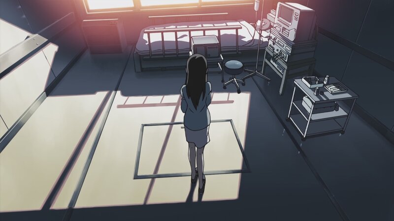 girl in hospital room