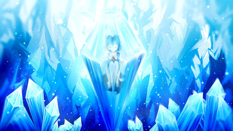 Girl in Ice Crystal