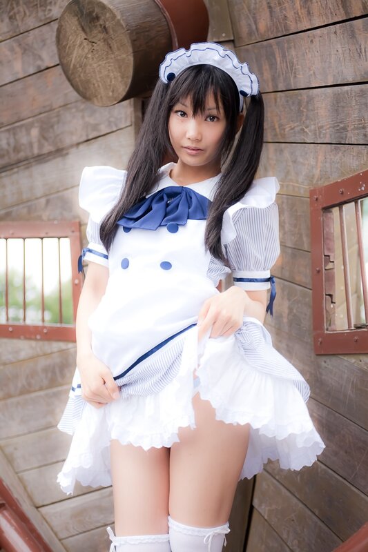 girl in maid costume