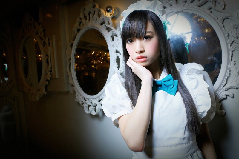 girl in maid costume