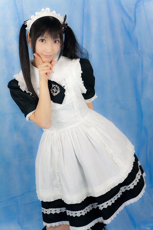 girl in maid costume