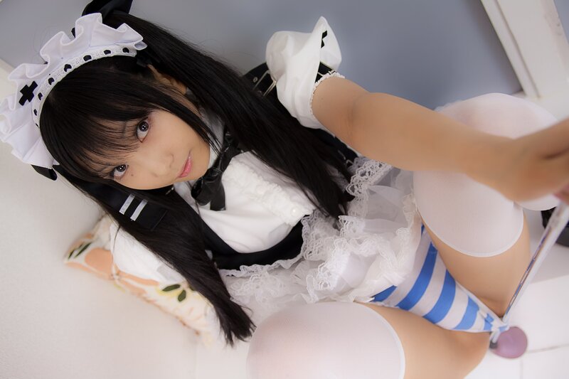 girl in maid costume