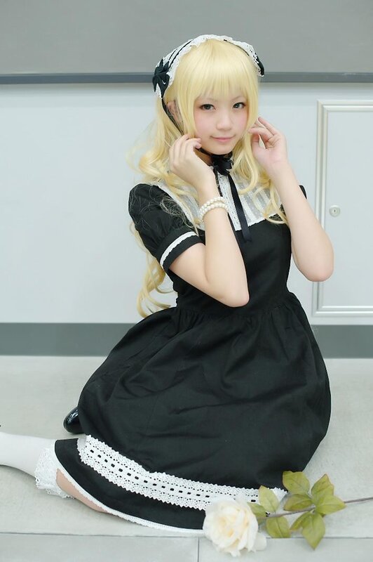 girl in maid costume
