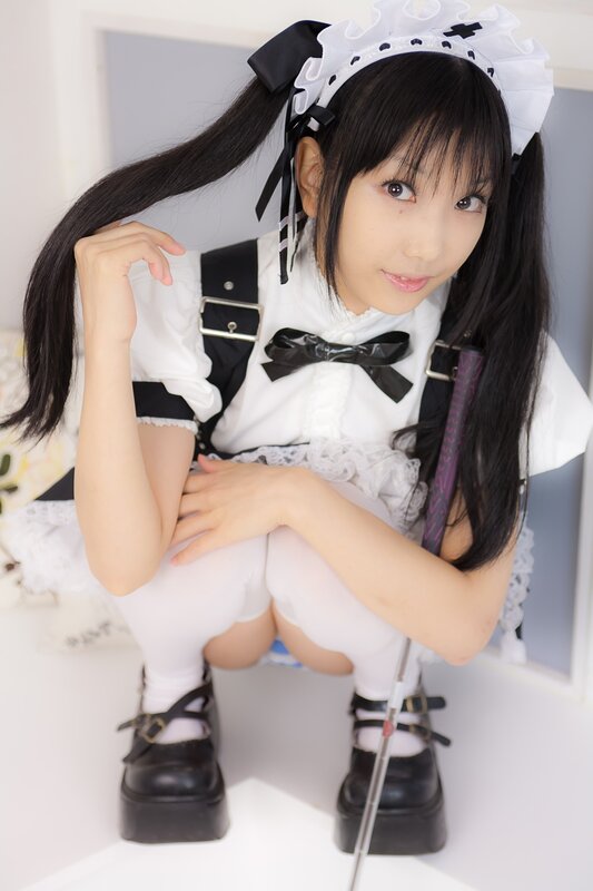 girl in maid outfit