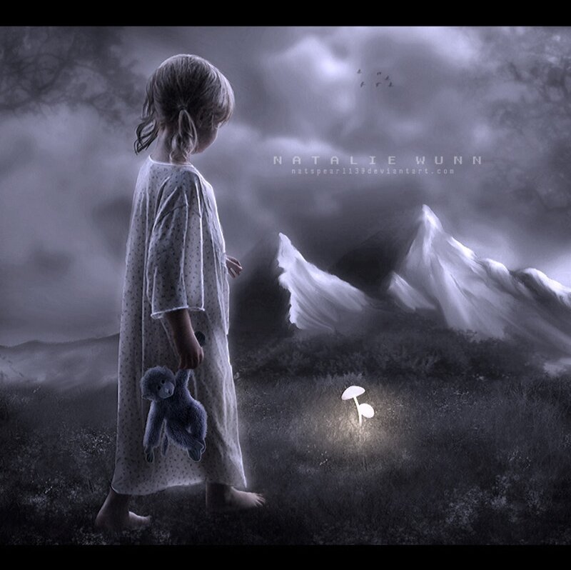 Girl in Nightgown