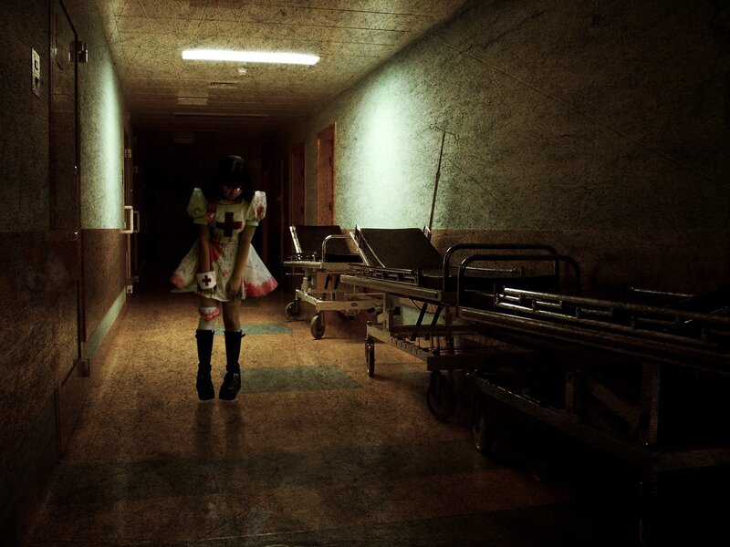 Girl in Nurse Outfit