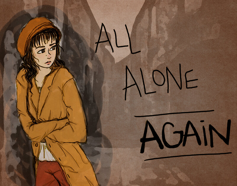 Girl in Orange Coat