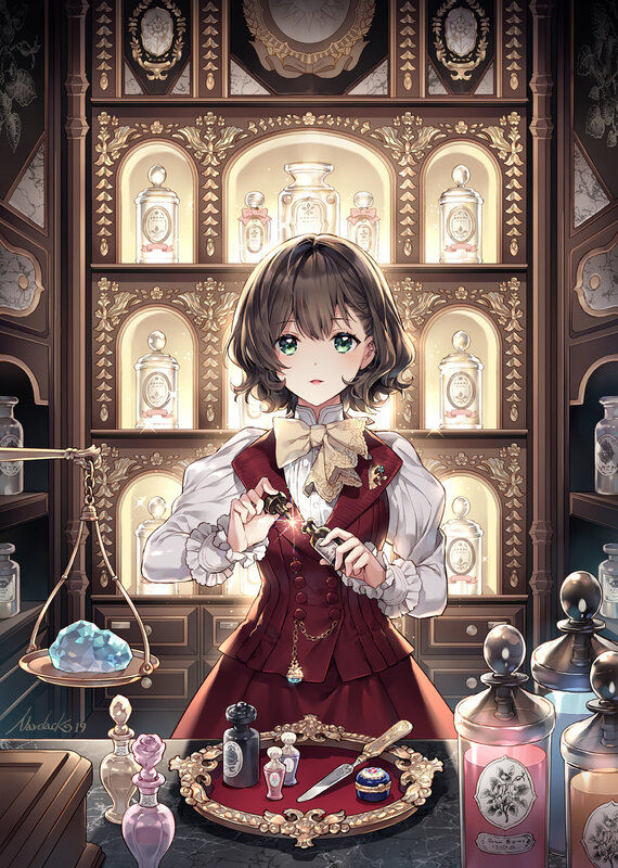 Girl in Perfume Shop