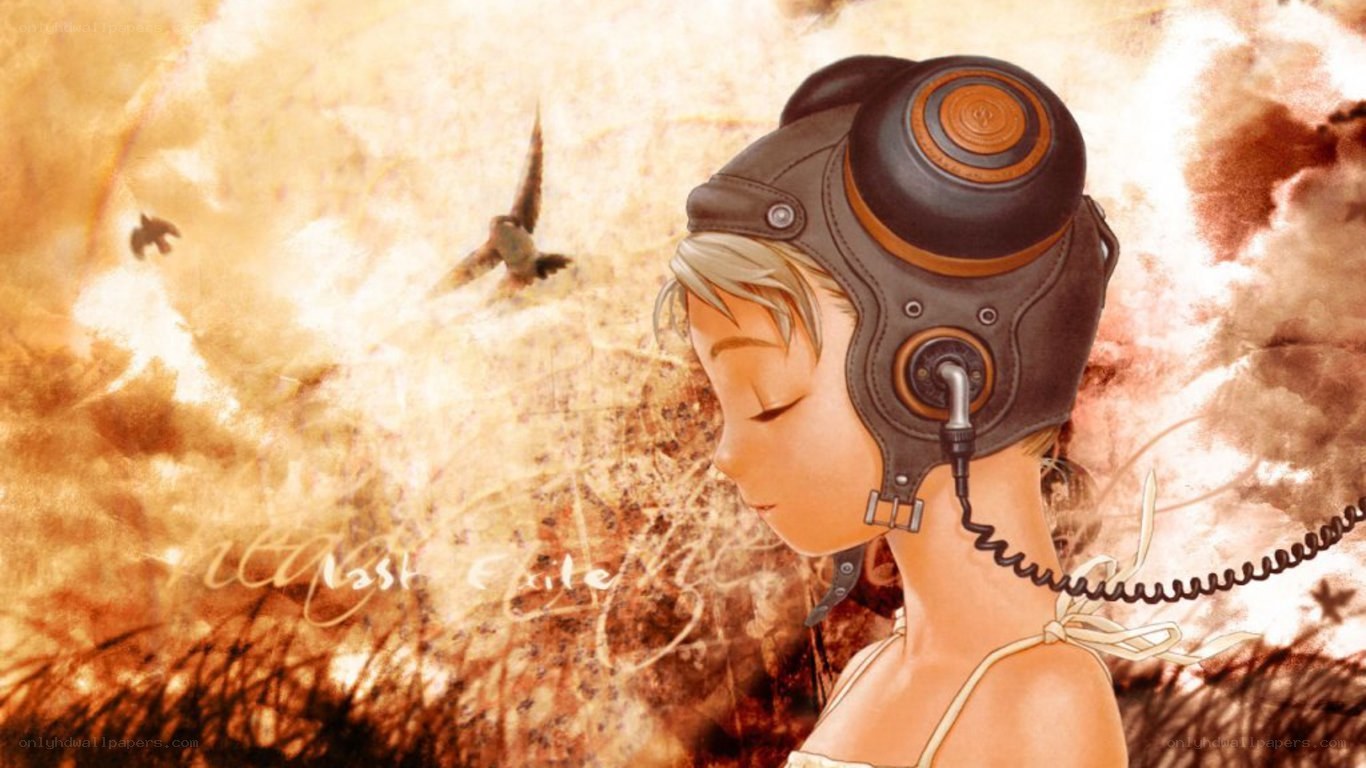 girl in pilot helmet