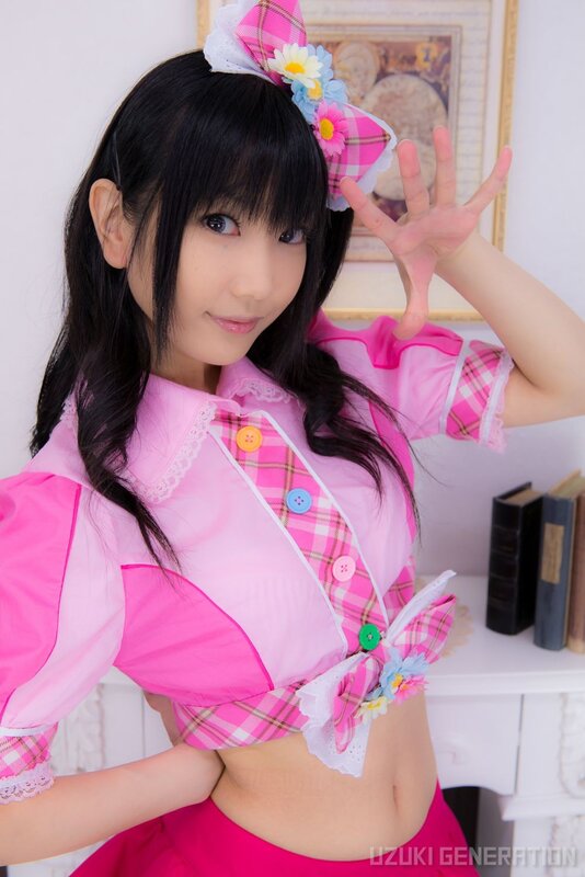 girl in pink costume
