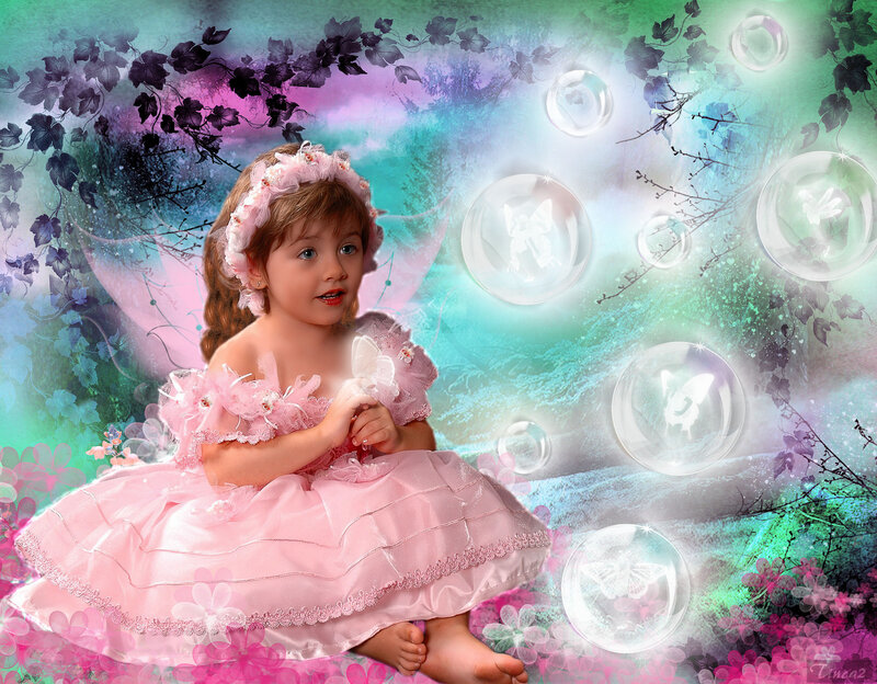 Girl in Pink Dress — Fantasy