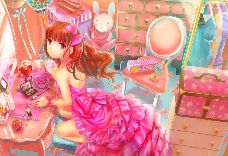 Girl in Pink Dress — Playful, Afternoon