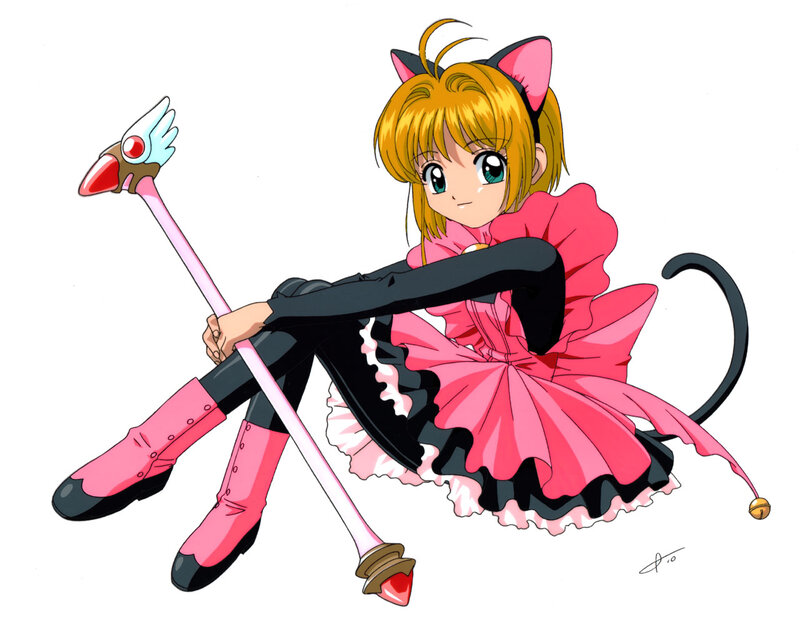 Girl in Pink Dress — Playful, Anime