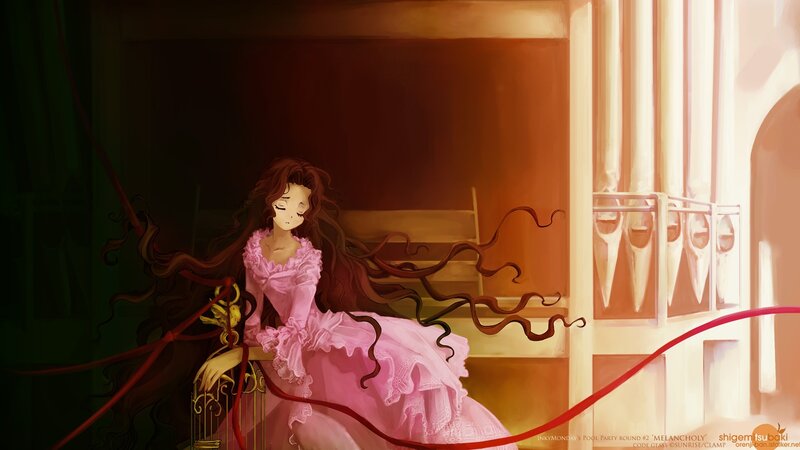 girl in pink dress sitting