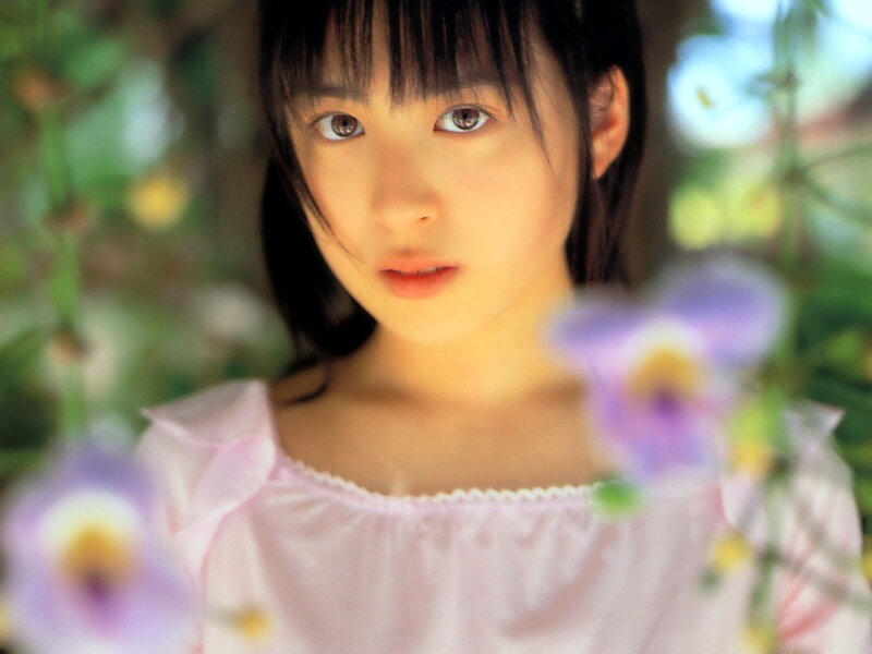 girl in pink dress with flowers