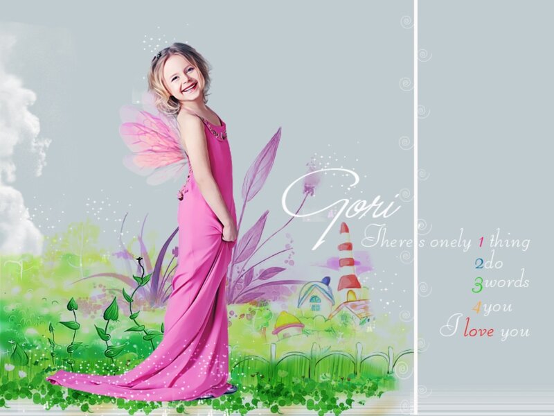 Girl in Pink Fairy Dress