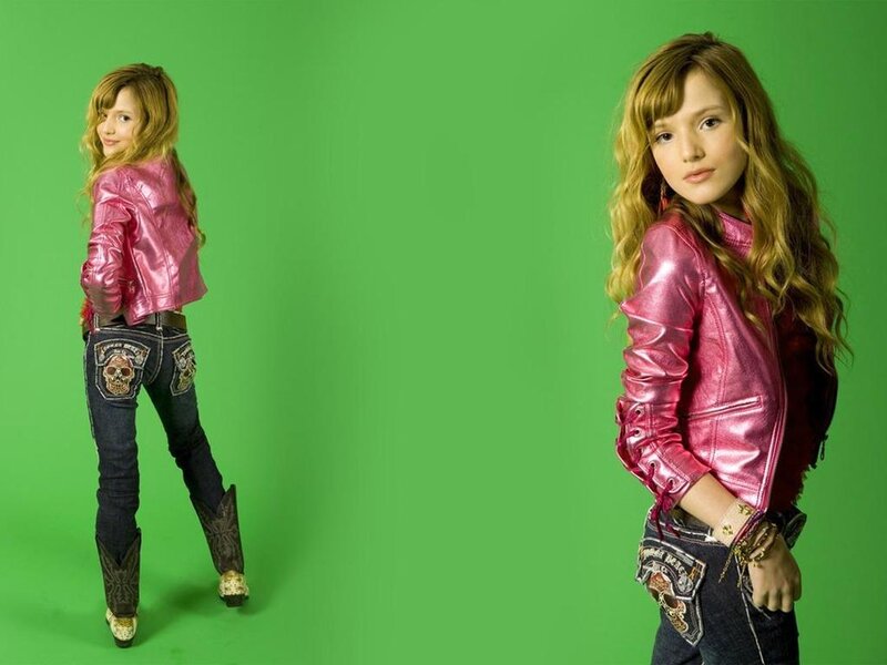Girl in Pink Jacket — Green
