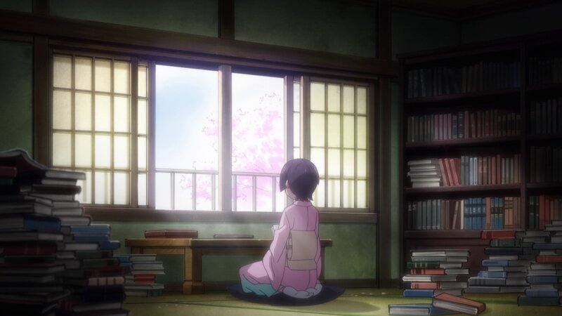 Girl in Pink Kimono — Green