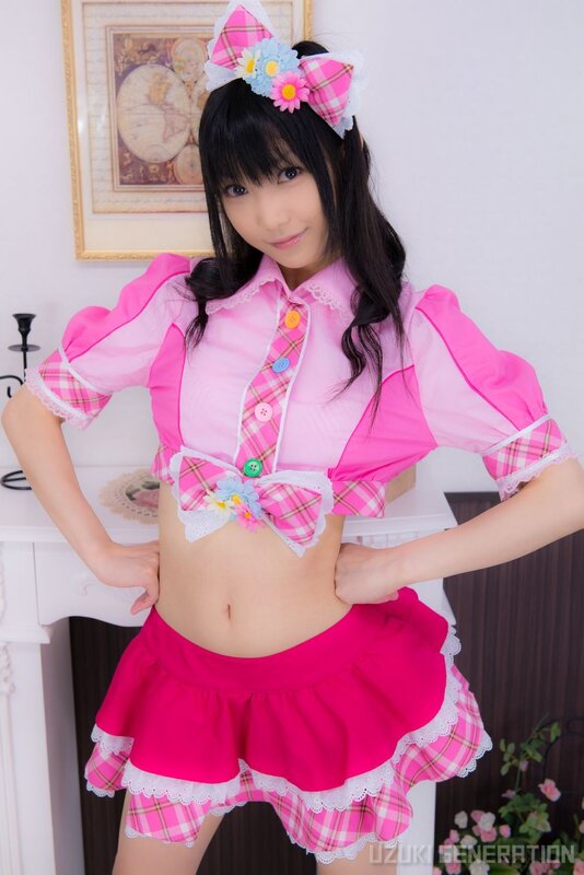 girl in pink outfit