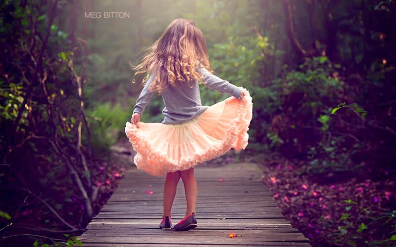 Girl in Pink Skirt — Serene