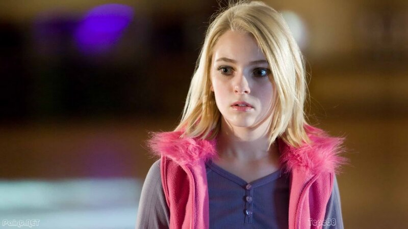 girl in pink vest