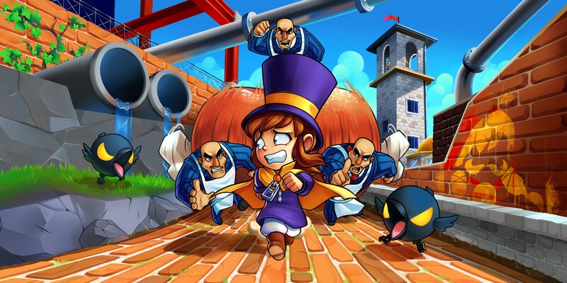 Girl in Purple Hat Running