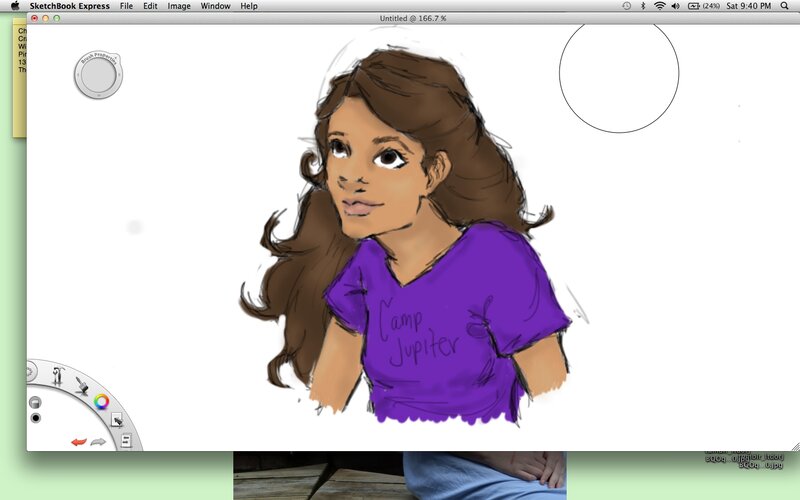 Girl in Purple Shirt