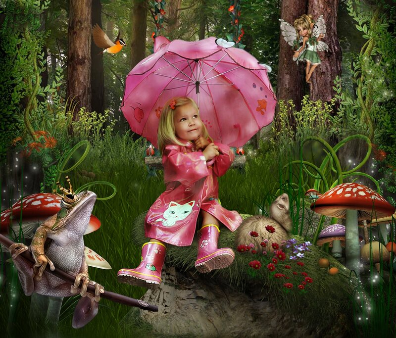 Girl in Raincoat