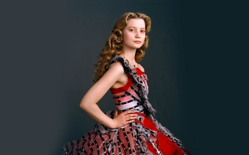 girl in red and black dress