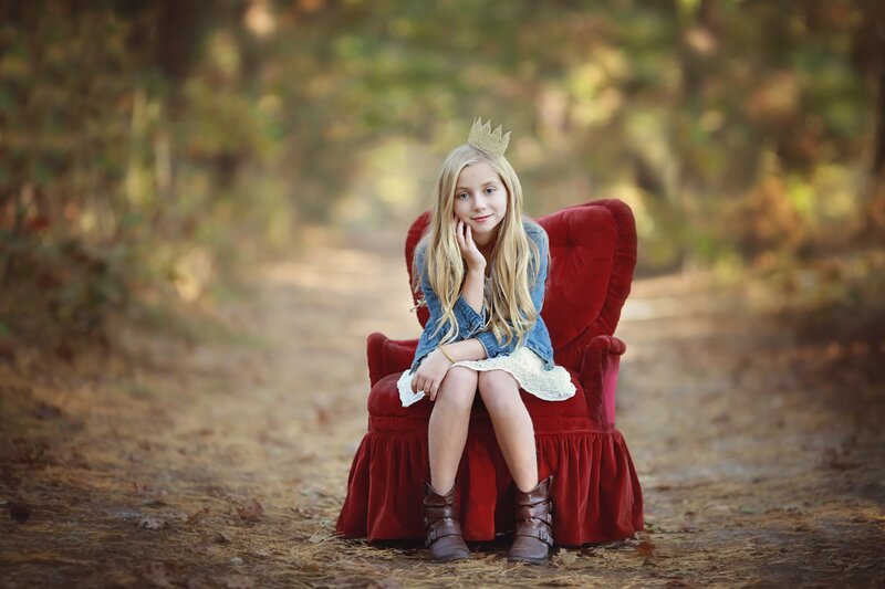 Girl in Red Chair