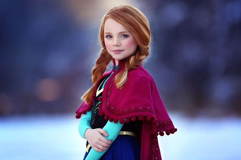 Girl in Red Cloak — Calm, Winter