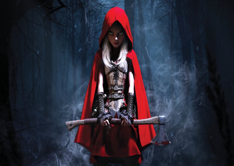 Girl in Red Cloak — Dark