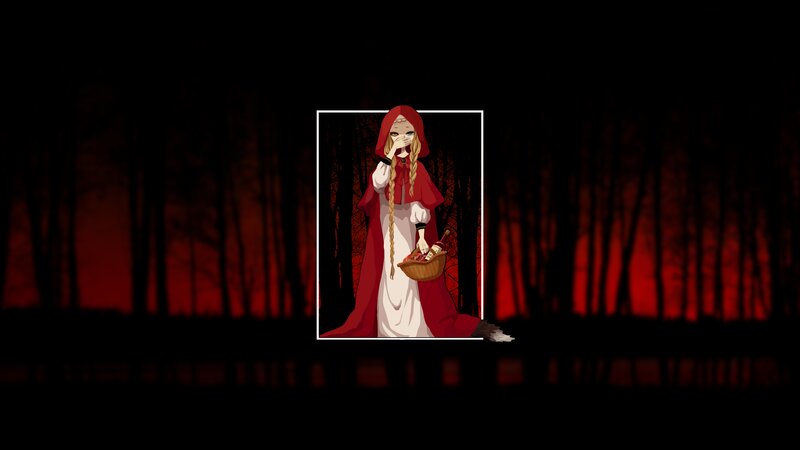 Girl in Red Cloak — Dramatic, Night, Anime
