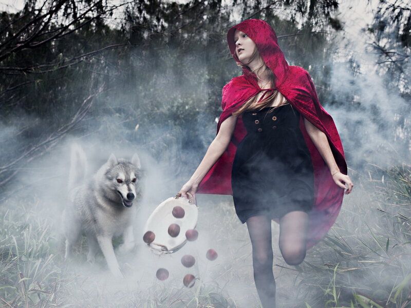 Girl in Red Cloak — Dramatic