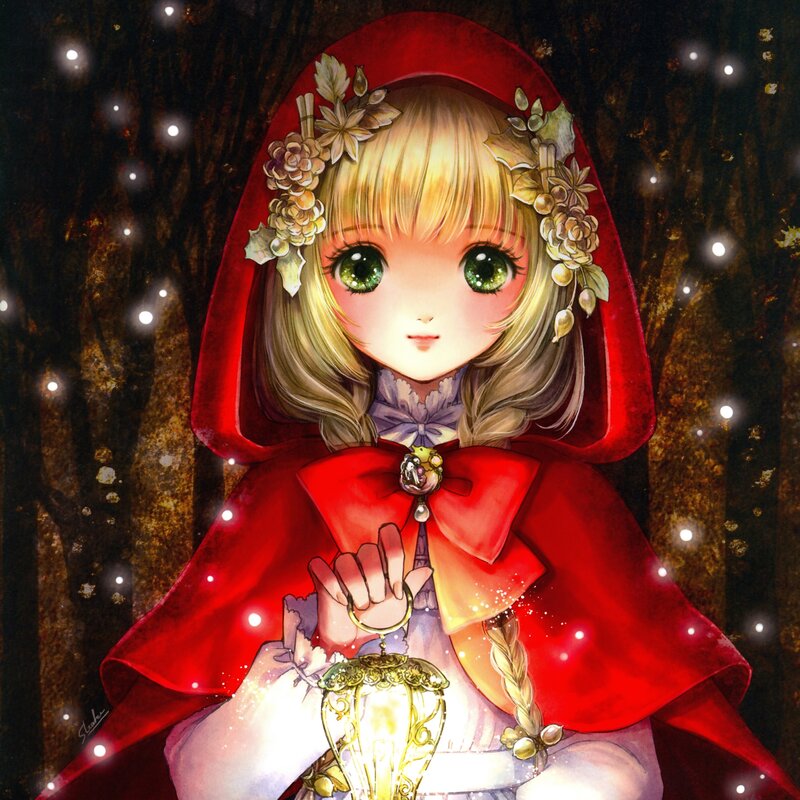 Girl in Red Cloak — Mysterious, Night