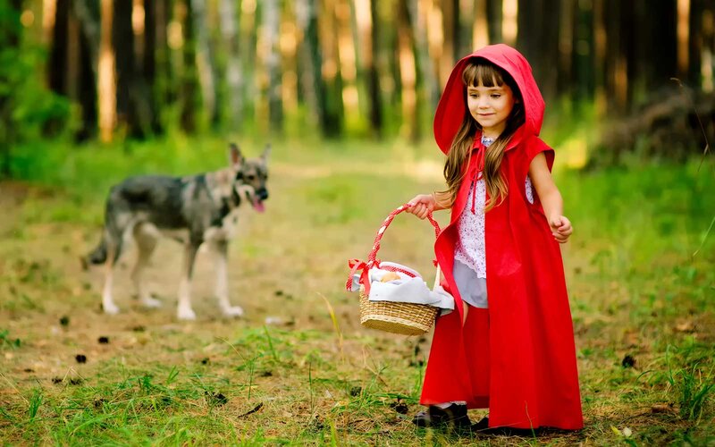 Girl in Red Cloak — Peaceful