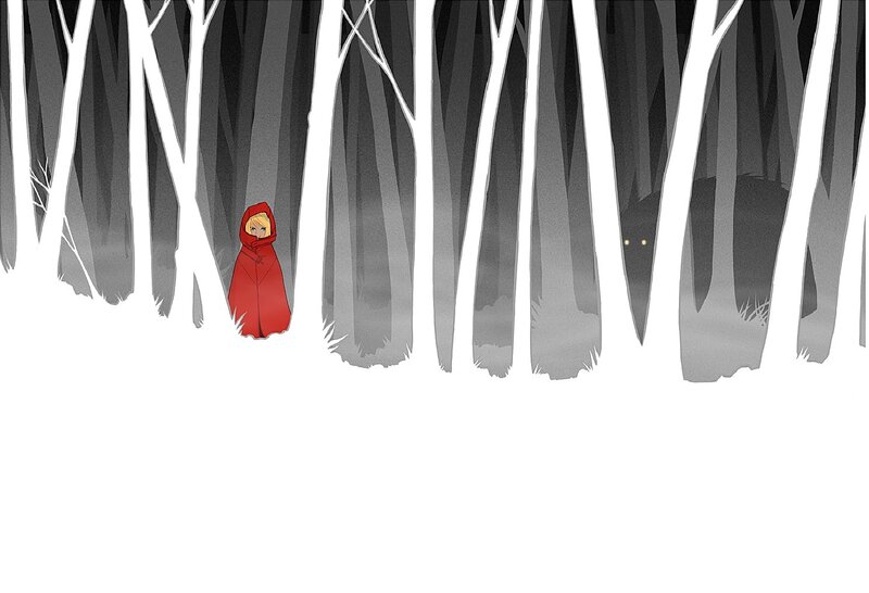 Girl in Red Cloak — Suspenseful