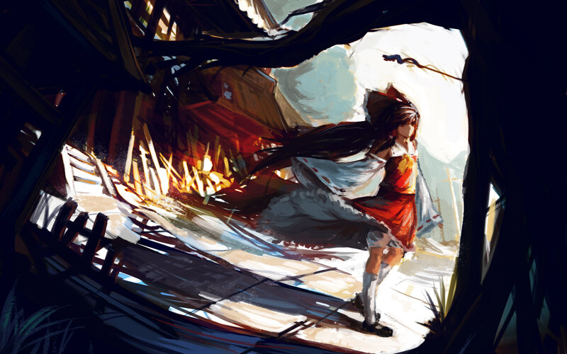 Girl in Red Dress — Dramatic, Afternoon