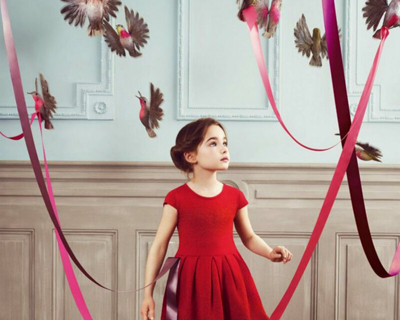 Girl in Red Dress — Dreamy, Photograph