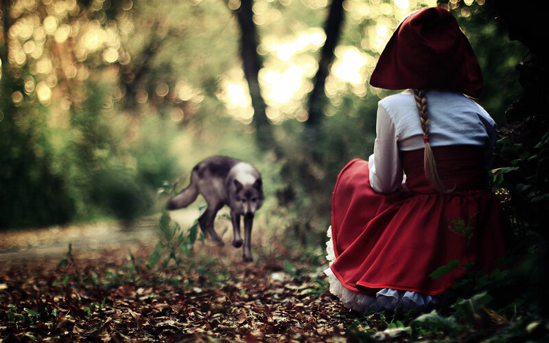 Girl in Red Hood — Dramatic, Afternoon