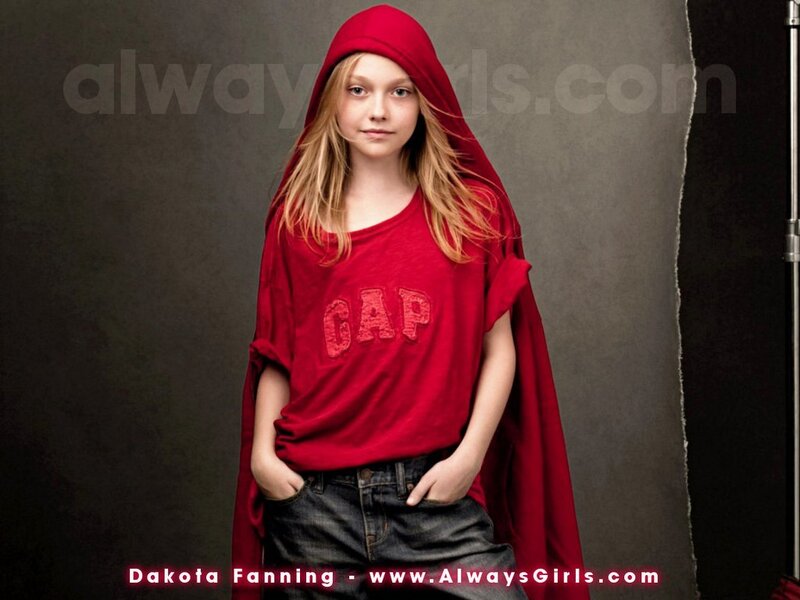Girl in red hoodie