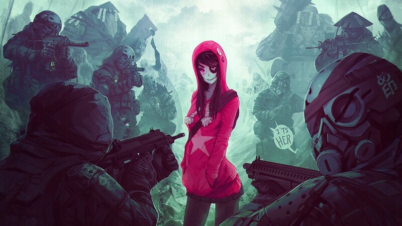 Girl in Red Hoodie — Dramatic