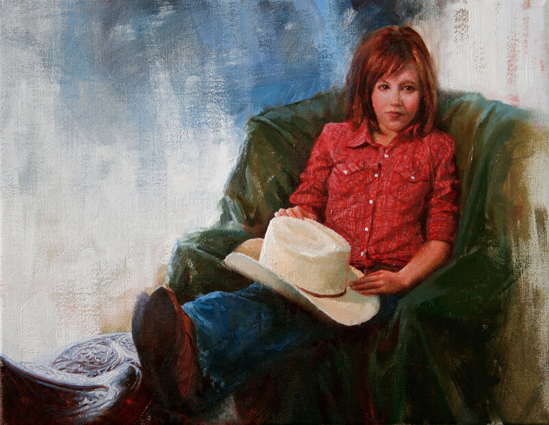Girl in Red Shirt