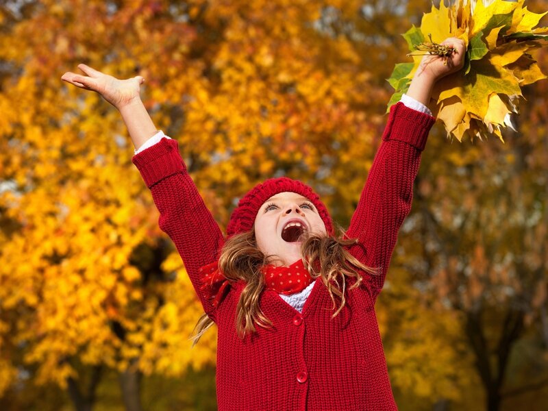 Girl in Red Sweater — Joyful