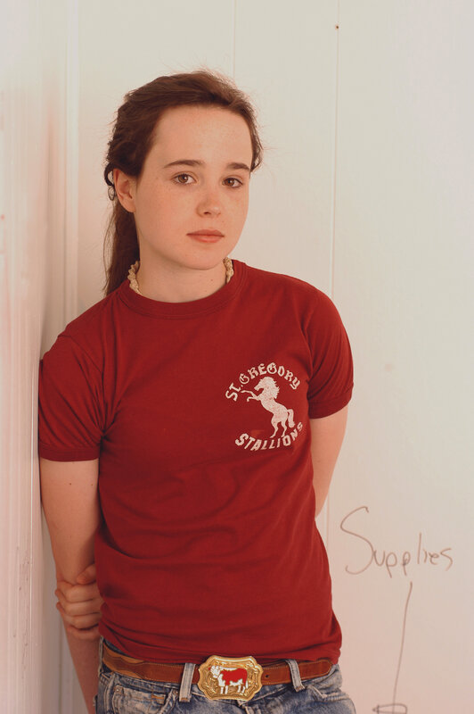 girl in red t-shirt