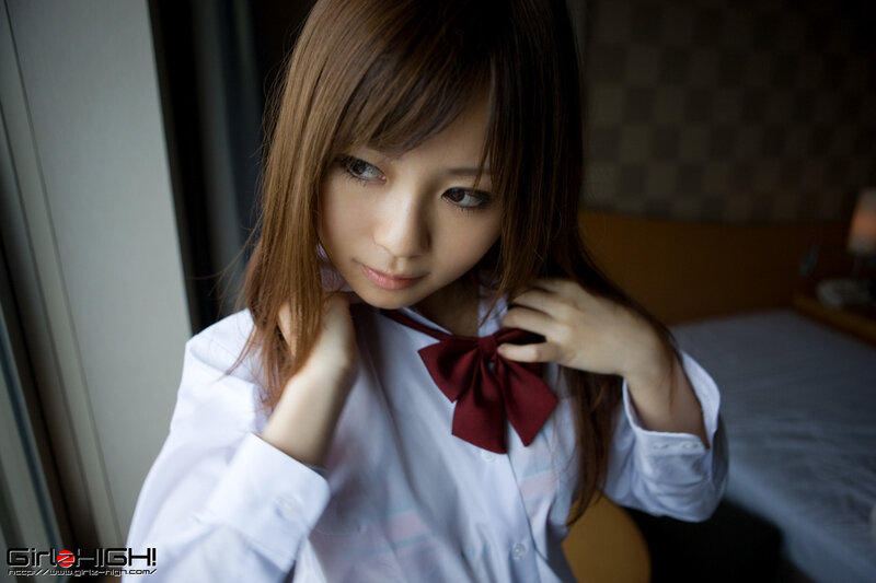 girl in school uniform