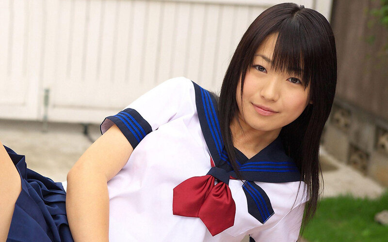 girl in school uniform
