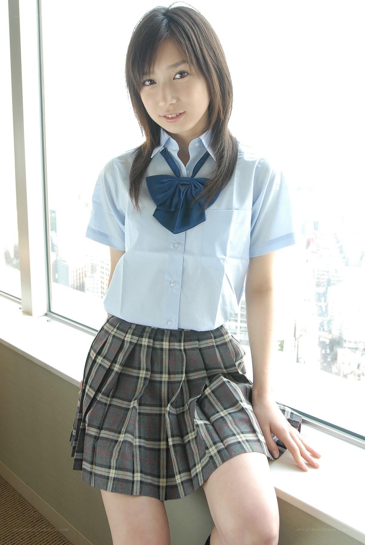 girl in school uniform