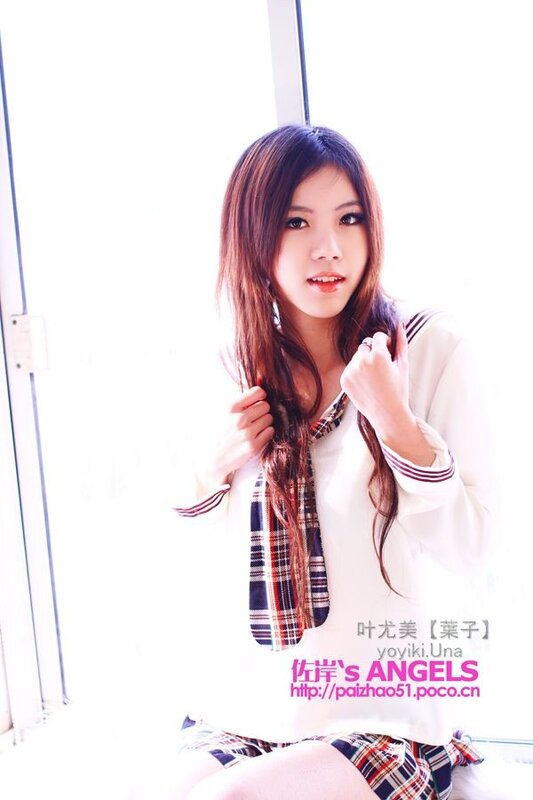 girl in school uniform